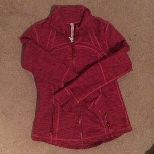Pink Lululemon running shirt